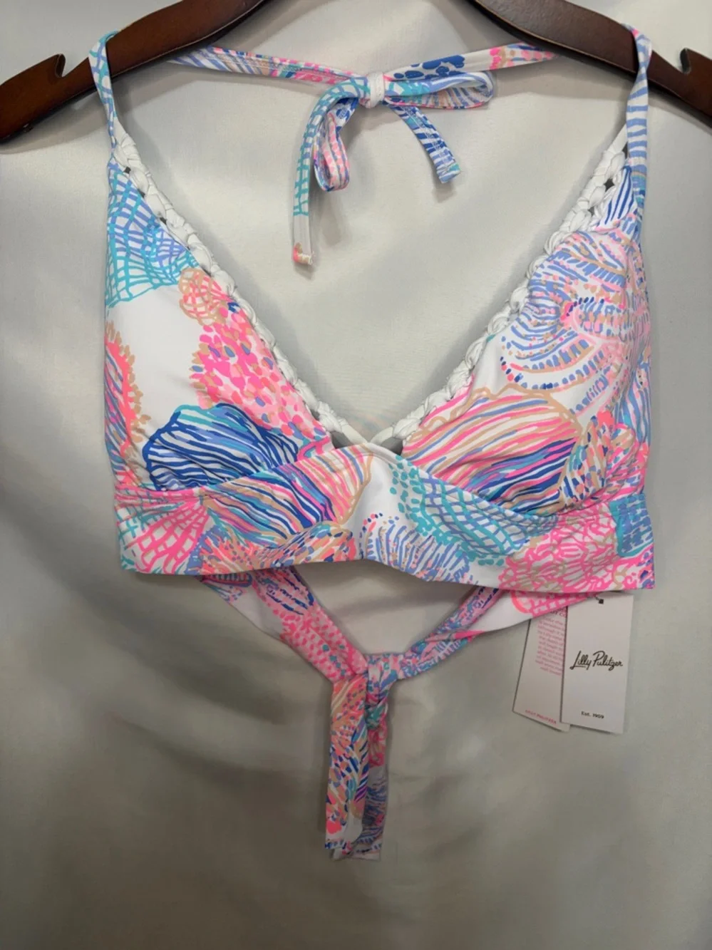 Lilly Pulitzer Two Piece Bikini in Multi Rose of the Seas size Women’s 14 - Picture 9 of 12